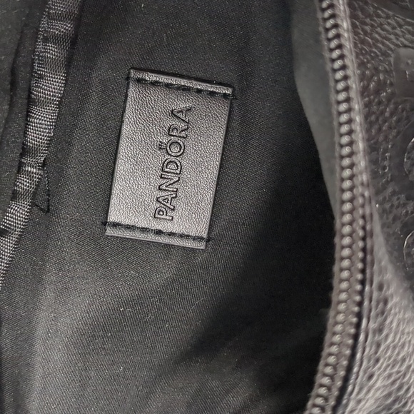 PANDORA Fanny Pack Waist Bag Black Strap Front Zippered - Picture 5 of 8